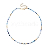 Glass Beaded Necklaces NJEW-JN04896-5