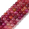 Dyed & Heated Natural Dragon Veins Agate Beads Strands G-P539-A01-24-1