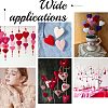 12Pcs Heart Wool Needle Felting Decoration DIY-SC0030-14A-4