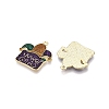 Carnival/Mardi Gras Theme Alloy Enamel & Glitter Powder Pendants ENAM-T020-53C-RS-2