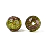 Handmade Gold Sand Lampwork Beads LAMP-N045-01B-06-2