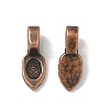 Tibetan Style Pendant Bails X-RAB3357Y-2