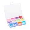 600Pcs 12 Colors Transparent Acrylic Beads TACR-YW0001-34-4