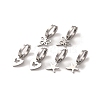 Non-Tarnish 3 Pairs 3 Styles 304 Stainless Steel Hoop Dangle Earrings for Women EJEW-K279-09C-P-2