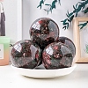 Natural Rhodonite Crystal Ball Display Decorations PW-WG27983-02-3