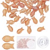 DIY Fish Beaded Bracelet Making Kit EGLA-SC0001-09C-1