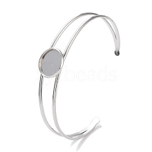 Non-Tarnish 304 Stainless Steel Bracelets Setting Making BJEW-B090-03A-P