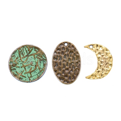 48Pcs 12 Style Alloy Pendants PALLOY-PH0001-90-1