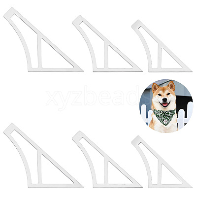 2 Sets Transparent Acrylic Template for Pet's Bandana FIND-AR0002-24-1