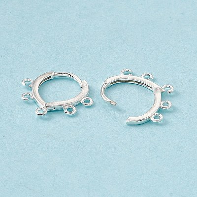 Brass Hoop Earring Findings KK-A172-31S-1
