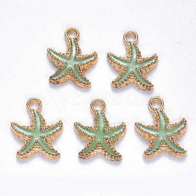 Alloy Enamel Pendants X-ENAM-S121-023A-1