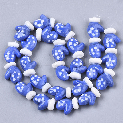 Handmade Lampwork Beads Strands LAMP-R142-05B-1