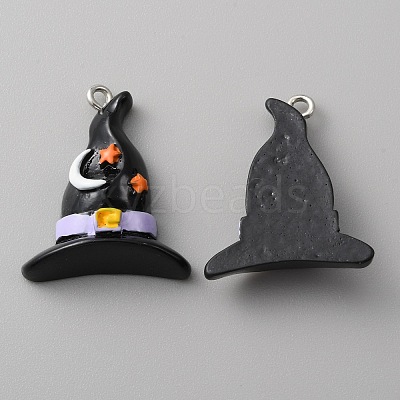 Opaque Resin Pendants RESI-WH0001-04A-1