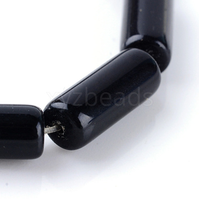 Natural Obsidian Bead Strands X-G-R356-54-1