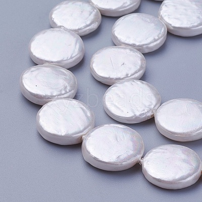Shell Pearl Beads Strands BSHE-P030-01D-1