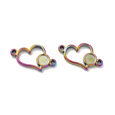Ion Plating(IP) 304 Stainless Steel Cabochon Connector Settings STAS-B032-11MC-1