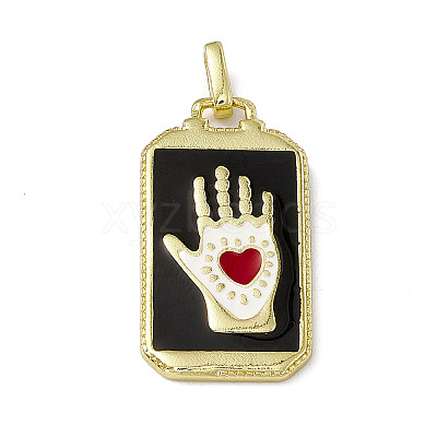 Alloy Enamel Pendants ENAM-D042-01E-1