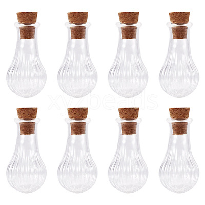 10Pcs Clear Glass Wishing Bottles AJEW-TA0002-85D-1
