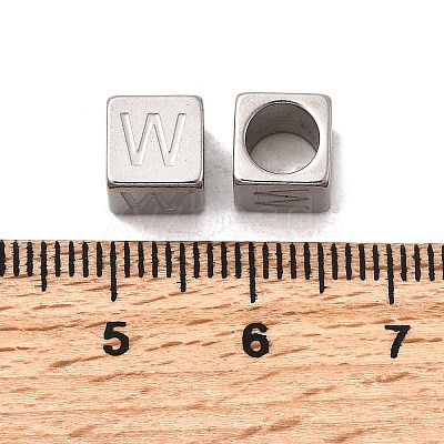 304 Stainless Steel European Beads STAS-D382-02W-P-1