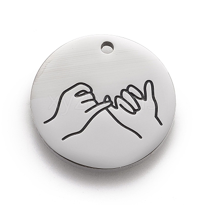 316 Surgical Stainless Steel Pendants X-STAS-F257-06P-1