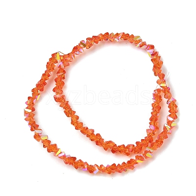 Electroplate Transparent Glass Beads Strands EGLA-P061-04C-AB05-1