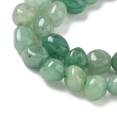 Natural Green Aventurine Beads Strands G-C038-02A-01-1