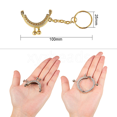 Iron Purse Frame Handle for Bag Sewing Craft Tailor Sewer FIND-PH0015-24-1