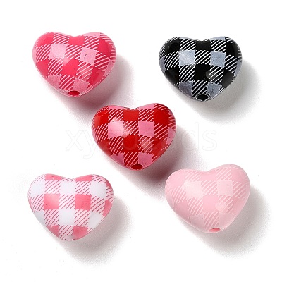 Opaque Acrylic Beads X-OACR-G049-02-1