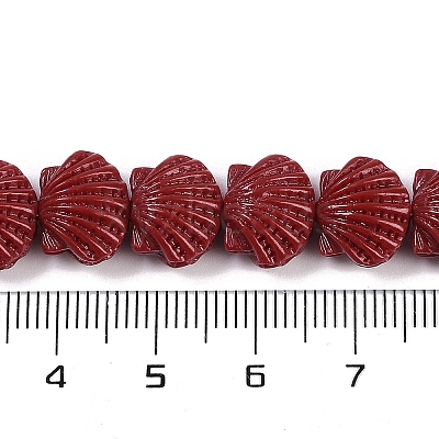 Synthetic Coral Dyed Carved Beads Strands CORA-K009-05A-05-1