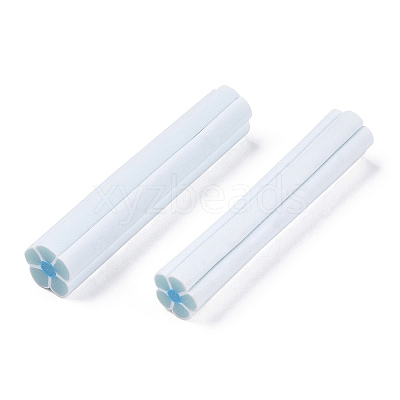 Luminous Handmade Five Petal Flower Polymer Clay Canes CLAY-T016-85A-1