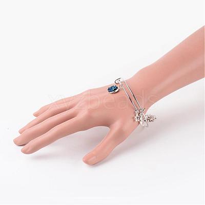Adjustable Iron Bangles BJEW-JB02395-1