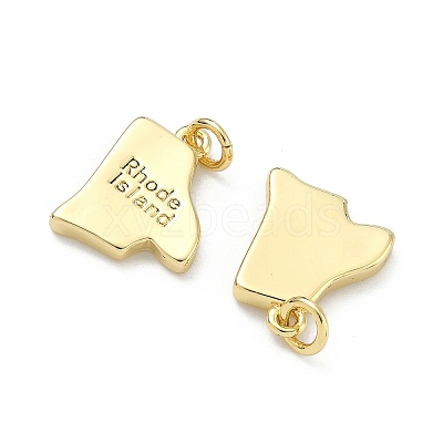 Brass Pendants KK-D229-22X-G-1