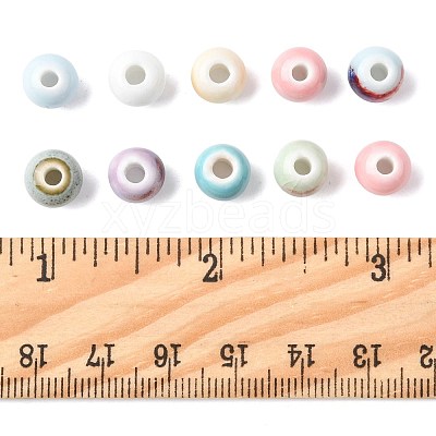 68Pcs 9 Colors Handmade Porcelain Beads PORC-FS0001-23C-1