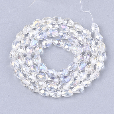 Electroplate Glass Beads Strands EGLA-T013-05M-1