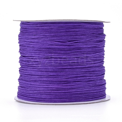 Nylon Braided Cord for Woven Jewelry Making Macrame Craft NWIR-D055-0.6mm-13-1