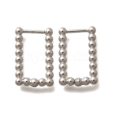 304 Stainless Steel Hoop Earrings for Women EJEW-M068-08A-P-1