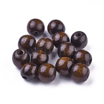 Dyed Natural Wood Beads WOOD-Q006-18mm-06-LF-1