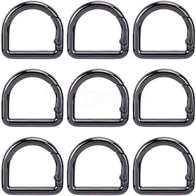 12Pcs Alloy Spring Gate Rings FIND-CN0002-49B-1