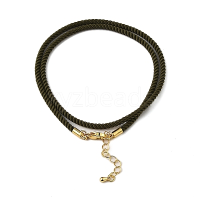 Nylon Milan Cord Necklace Making MAK-M028-01G-03-1