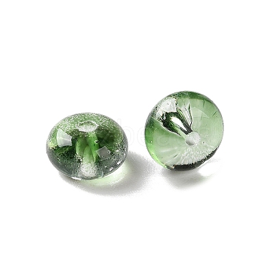 Baking Paint Transparent Glass Beads DGLA-S116-01F-1