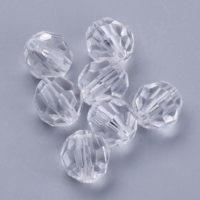 Transparent Acrylic Beads X-TACR-Q257-14mm-V01-1