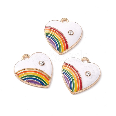Alloy Enamel Pendant ENAM-H039-07G-1