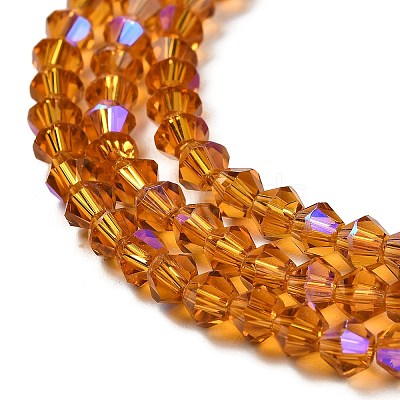 Transparent Electroplate Glass Beads Strands EGLA-A039-T2mm-L28-1