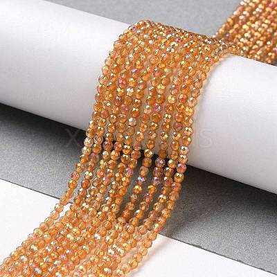 Electroplate Transparent Glass Beads Strands LS-GLAA-H021-01A-FR06-1