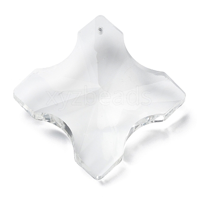 Transparent Glass Pendants GLAA-R223-02-1