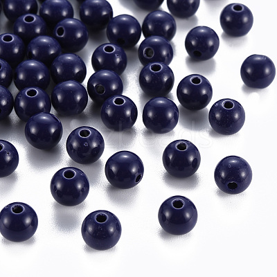 Opaque Acrylic Beads MACR-S370-C8mm-A19-1