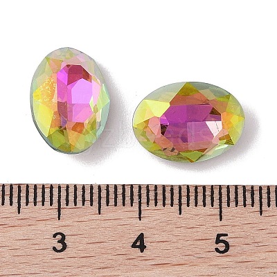 Glass Rhinestone Cabochons RGLA-L029-02B-VRLA-1