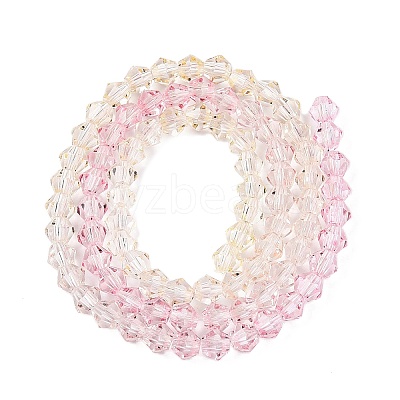 Gradient Color Baking Paint Glass Bead Strands DGLA-A039-T2mm-A01-1