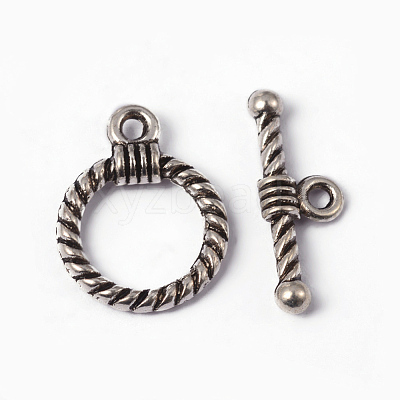 Tibetan Style Alloy Toggle Clasps LS-EA9138Y-NF-1