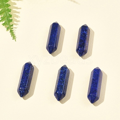 5Pcs Natural Lapis Lazuli Healing Stones G-FS0005-83B-1